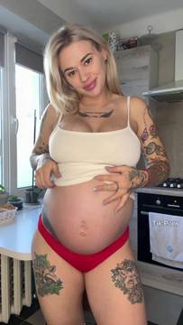Sex Film Mila_Shake in Showing Boobs & Blonde Big Boobs Pregnant Tattoo