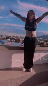 Hot Video AngelaCIanuro in Boob Drop & Brunette Tattoo Solo Latina