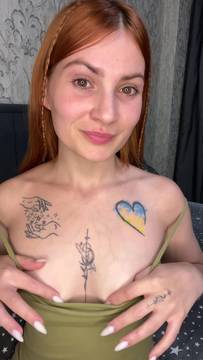 Xxx Movie AnastasiaAmo in Showing Boobs & Tattoo Small Tits Redhead