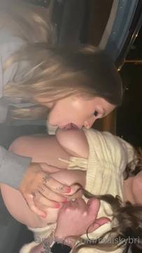 Sex Video Sucking Tits with Sky Bri and Natural Big Tits Outdoor Leaked