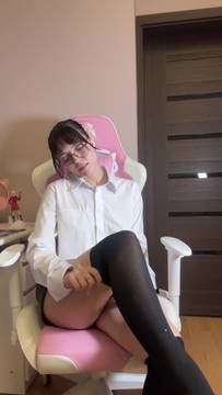 Adult Movie KarishaX in Teasing and Sexy Stockings Brunette