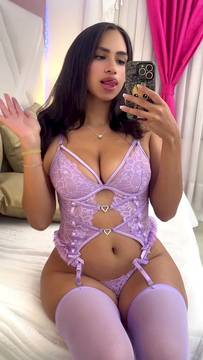 X-Rated Movie kcmindians in Boob Grab and Stockings Latina Solo