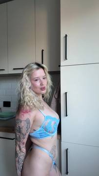 Sex Film blooming_chloe in Teasing & Solo Tattoo Sexy Lingerie Blonde