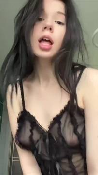 Hot Video Teasing with camilamix & Small Tits Brunette Teen