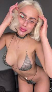 Adult Movie Teasing with ilovealana and Sexy Big Boobs Glasses Blonde