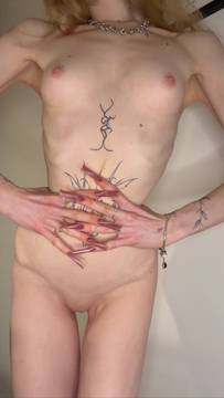 Movie Xxx Teasing with gemmy_grace & Small Tits Blonde Shaved Pussy Solo