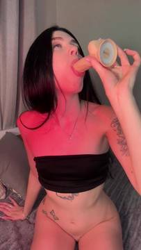 Hot Movie Sextoy in the mouth with AsyaElfiee & Nude Solo Brunette