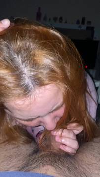 Redhead POV Sucking