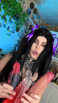 Porn Movie aleksa_vamp in Sextoys and POV Brunette Big Boobs Solo