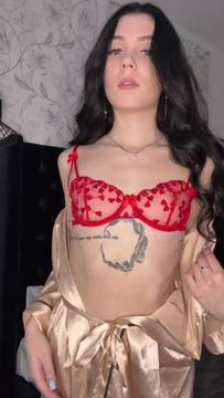 Hot Porno Teasing with AsyaElfiee and Sexy Lingerie Solo Brunette