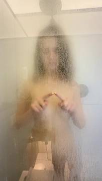 Sex Scenes Shower Sex with anniemorricone and Brunette Solo Naked Big Boobs