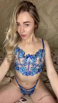 Movie Sex Teasing with leila_leilaa and Sexy Lingerie Solo Blonde