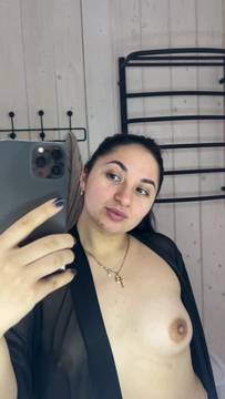 Xxx Movie Showing Boobs and Brunette Small Tits Solo Nude