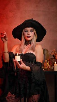 X-Rated Movie Teasing with Marimoore and Sexy Blonde Solo Cosplay Porn