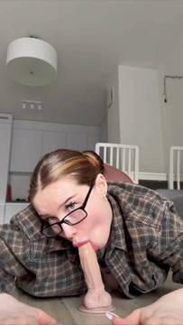 X-Rated Movie Sextoy in the mouth and Glasses Porn Tattoo Porn Brunette