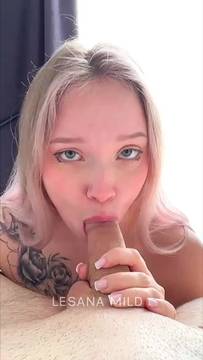 Porn Movie LesanaMild in Blowjob and Sexy Teen POV Sextape Amateur