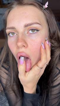 X-Rated Video Finger in Mouth with EliaFire & Brunette Sexy Solo