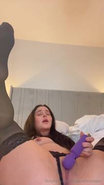 Porn Movie with Miyanchrisnoptv in Sextoys and Stockings Sexy Lingerie Solo