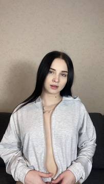 Movie X-Rated Showing Boobs and Small Tits Teen Brunette Solo