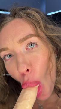 X-Rated Video PopcornBabyAli in Sextoy in the mouth & Brunette Solo Sexy