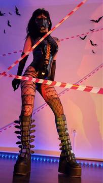 How do u like my gothic boots 1-10? #Goth Porn #Teasing #Big Boobs