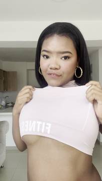 X-Rated Movie Boob Drop with IreneHidalgo & Solo Teen Natural Big Tits