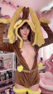 In my cute pajamas with tiny tits out dancing for you
