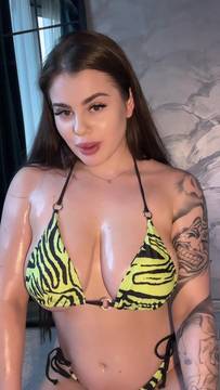 Free Movie Teasing with PatriciaHot & Natural Big Tits Nude Sexy Brunette