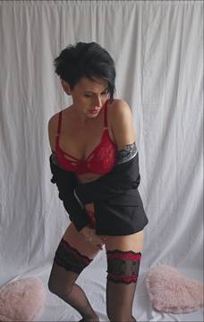 Adult Video klarahoffman in Striptease and Sexy Brunette Sexy Lingerie