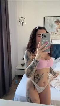 X-Rated Movie Teasing with nikydandelion & Sexy Solo Brunette Tattoo Porn
