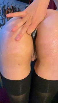 Free Movie Anal Sextoy with lunedelumiere & Big Ass Solo Stockings