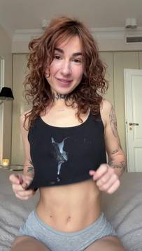 Hot Porno Teasing with CurlyPolly and Stockings Sexy Solo Shaved Pussy Teen