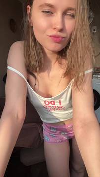 Sex Movie Downblouse with LilyGrace & Sexy Solo Brunette Teen