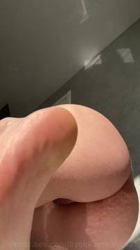 Closeup bottom view of my tight holes presented