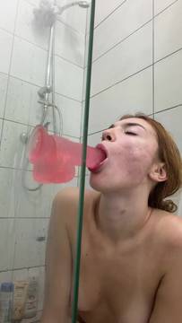 X-Rated Movie Sextoy in the mouth with NordicLeya & Solo Redhead Porn Naked