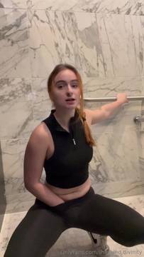 Just had to find this public bathroom so I cum cum real quick