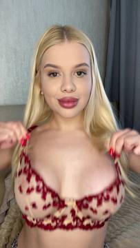 Movie Xxx Boob Grab with VikkiAstor and Solo Blonde Big Boobs Sexy Lingerie
