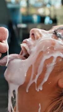 Brazzer loaded cum #Extreme #Big Boobs #Blonde #Facial Cum @cyberdoll #cum in mouth