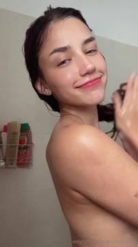 Hot teen sharing her shower time with you