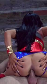 X-Rated Movie Anal Cowgirl by Brazzers & Uniforms Big Dick Brunette Big Ass