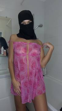 Too needy, tease me now! #Teasing #Arab #Hijab #Sexy Lingerie #Amateur