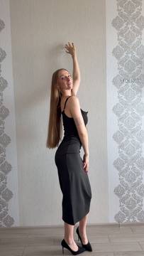 This dress feels tight, teasing
