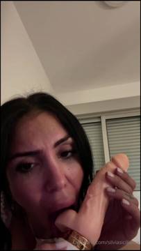 Adult Movie SilviaSicilia in Sextoy in the mouth & Big Boobs Latina