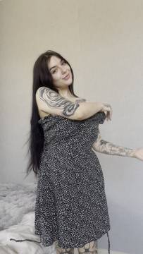 X-Rated Video evelyngoddess in Striptease & Natural Big Tits Brunette