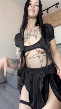 My reflection feels almost alive 😈💋 #18+ Teen #PAWG #Brunette #Shaved Pussy #Big Ass #Solo #Pussy Fingering