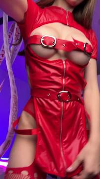 Wanna see what is hiding under this red costume? 🎃 Sub OF