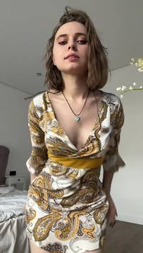 Morning sun and nothing underneath this dress for you 🙈