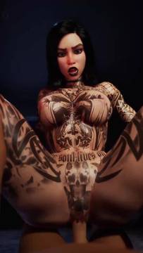 Hot Movie Cowgirl and Big Boobs Hentai 3D Tattoo Porn Hentai Uncensored