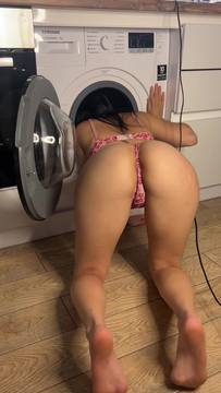 X-Rated Video Looona in Teasing and Brunette Sexy Lingerie Petite Solo
