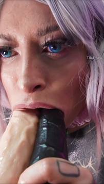 Hot Movie AngelaCIanuro in Deepthroat & Tattoo Porn Man solo POV